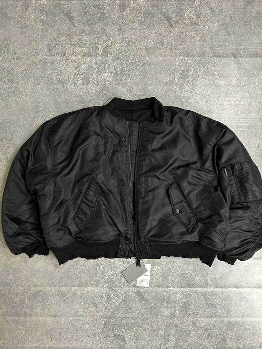 Бомбер Balenciaga черный куртка чорна курточка opium капюшон зіпка M L