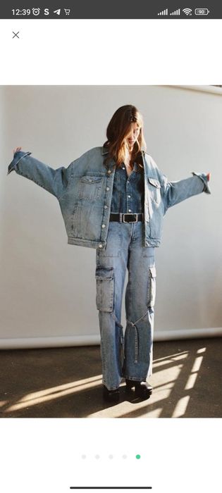 Куртка жіноча джинсова Зара Zara S - XL