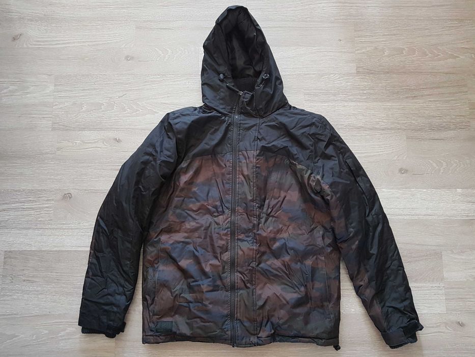 Kurtka Zimowa Cropp z kapturem rozmiar XL Moro