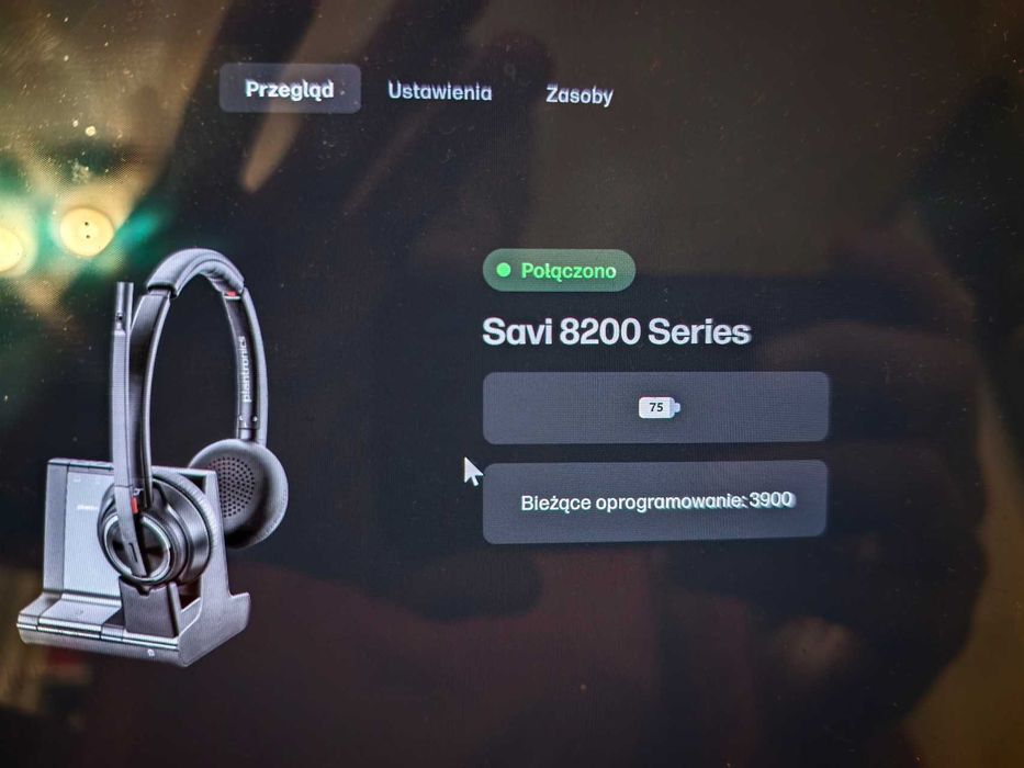 Słuchawki do rozmów na Teams  Poly Savi 8220