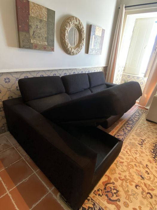 Sofá com chaise longue