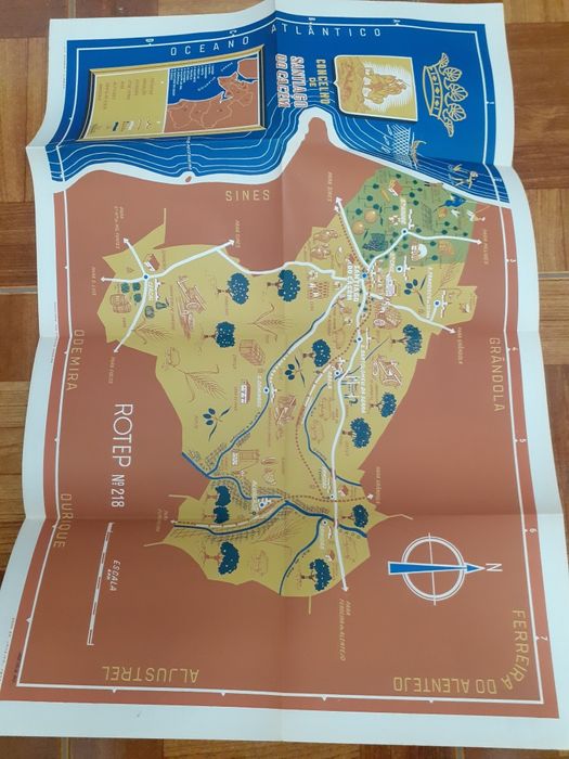 Mapa/roteiro ROTEP, Santiago do Cacém