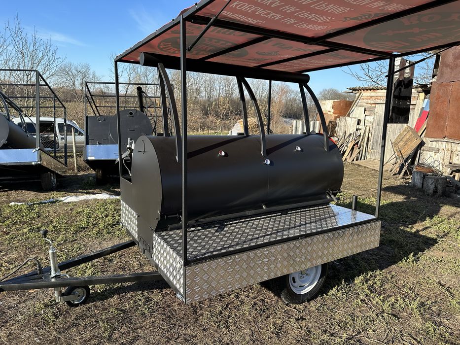 Bbq Барбекю Бочка на колесах