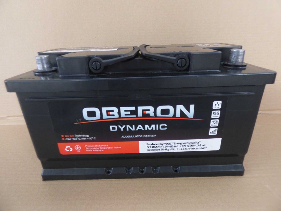 Akumulator Oberon 12V 80Ah 720A - UŻYWANY