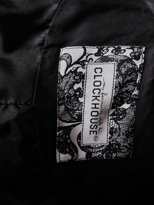 Płaszcz trencz czarny c&a