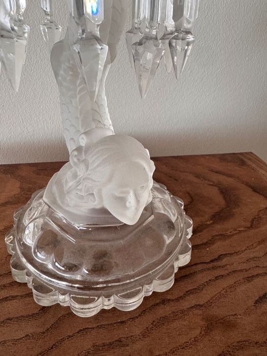 Candelabro sereia em cristal