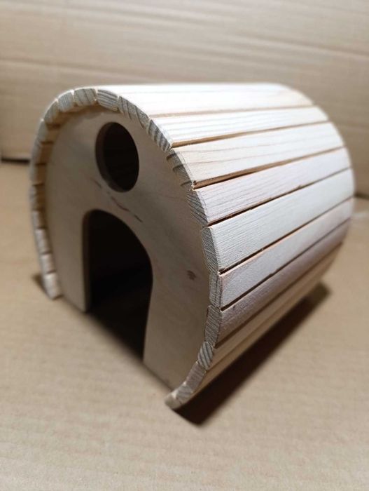 Будинок фігурний овальний дерев'яний для щурів