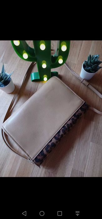 Mala tiracolo print animal leopardo parfois