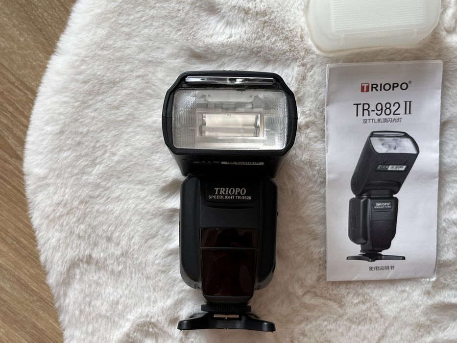 Lampa błyskowa Triopo TR-982 II TTL HSS analog Canon, Godox, zestaw