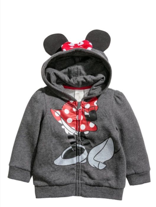 Bluza z kapturem i aplikacjami H&M rozm.74