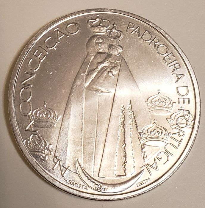 Moeda antiga de 1000 escudos - prata