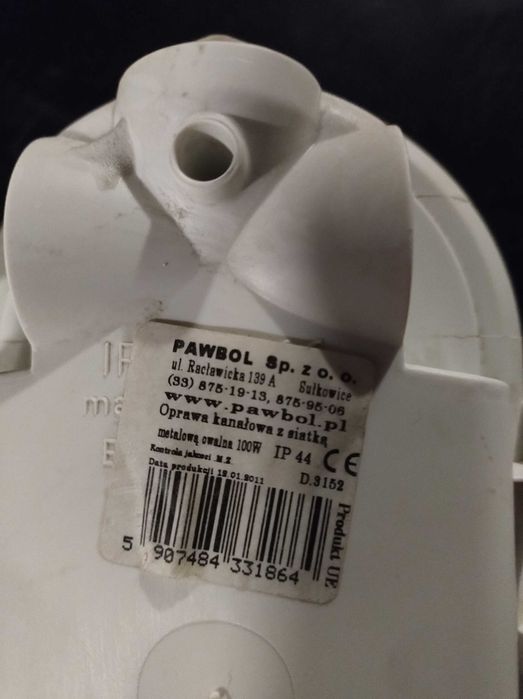 Oprawa kanałowa z siatką owal Lena Lighting E27 100W/230V