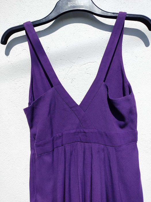 Платье фиалкового цвета Zara сиреневое фиолетовое размер S M