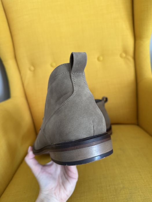Męskie nowe półbuty botki jesienne brązowe eleganickie 44