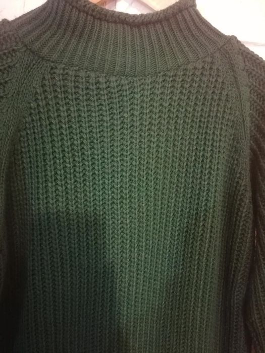 Sweter piekna butelkowa zielen r.38 z welna