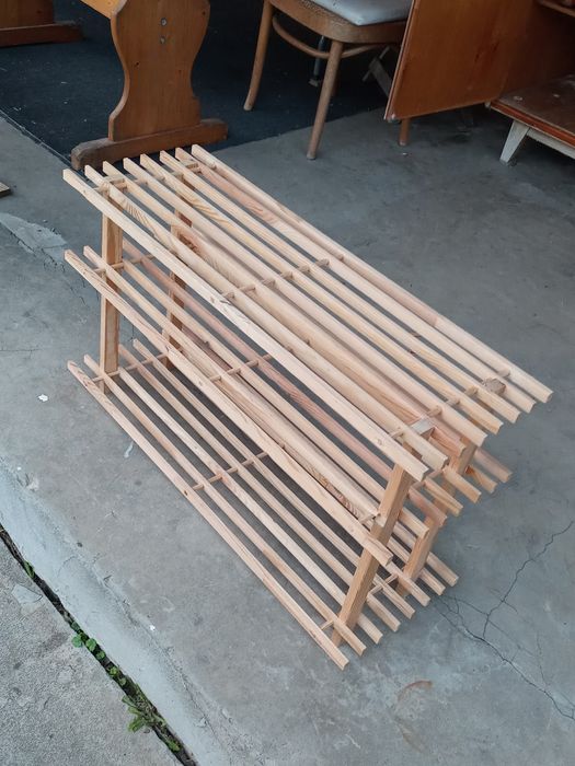 Regał półka na 10 par buty szafka drewniana