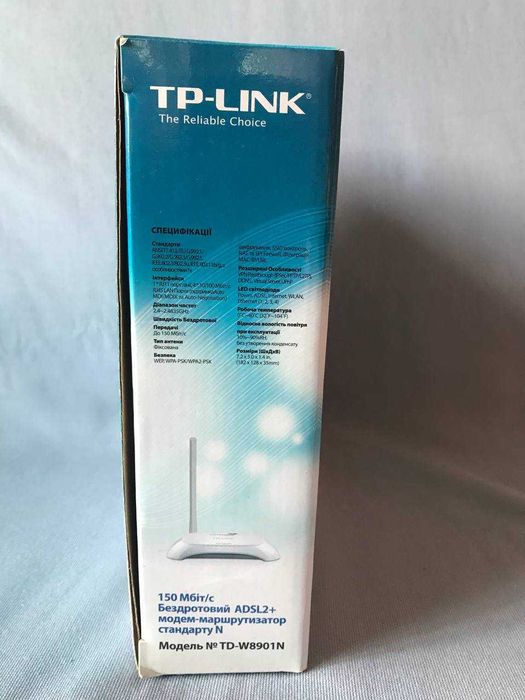 Роутер Модем Маршрутизатор Wi-fi TP-LINK TD-W8901N 150 Мбіт/с ADSL2