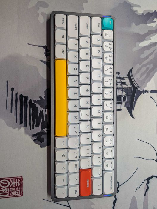 NuPhy Air 2 60% + Shine-through ABS Keycaps + Cowberry Switches