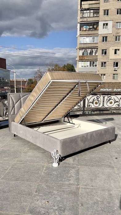 Мягкая кровать с подъемным механизмом  «Аврора» в наличии Днепр