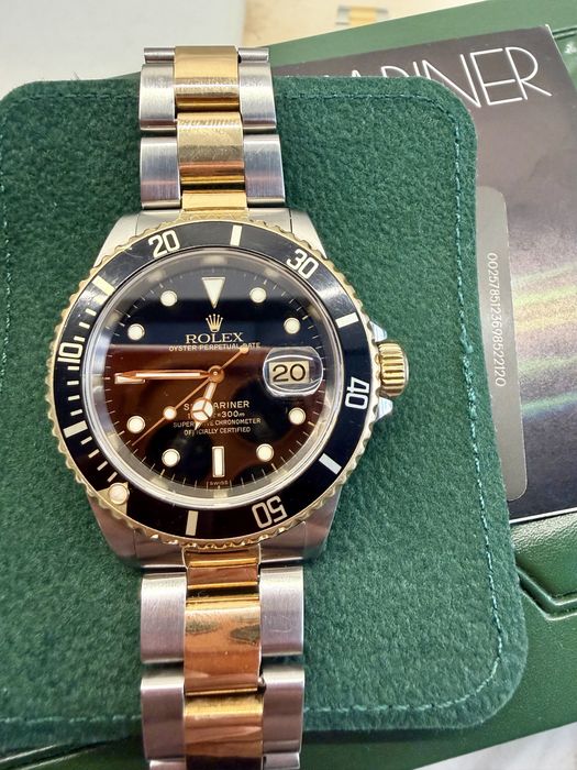 ROLEX SUBMARINER DATE 16613 – 18K GOLD / STEEL – Certyfikat  na Gearancji