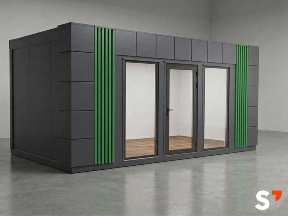 Kontener handlowy, biurowy, magazynowy 4x3 (400cmx300cm)– STAGO Zgierz