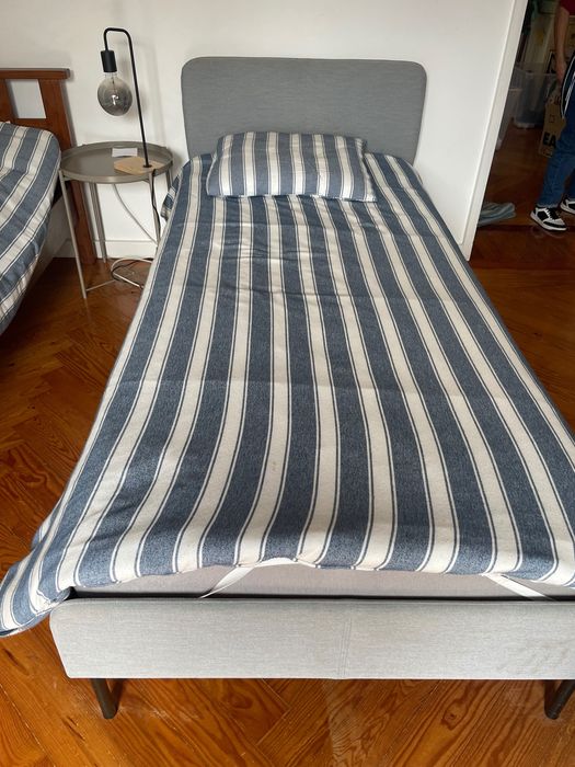 Cama e colchão SLATTUM ikea