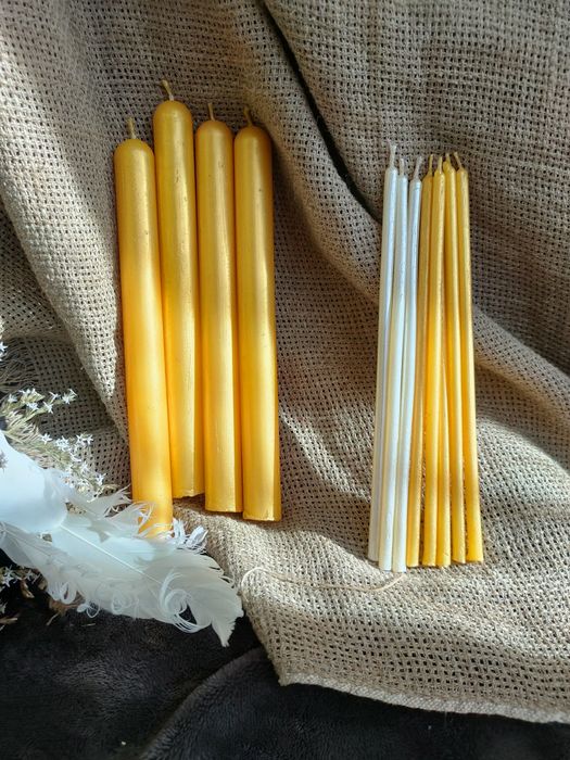 Кольорові воскові свічки. Свечи восковые