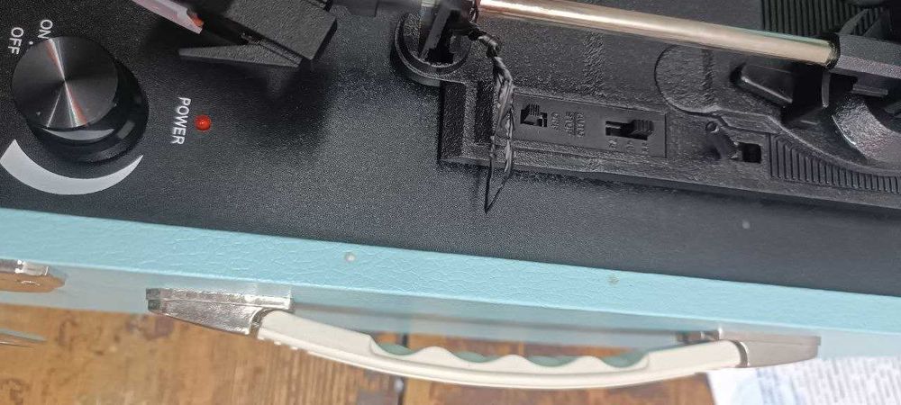 Вініловий програвач з ніжками Sunstech Funk Blue з Bluetooth, USB, FM