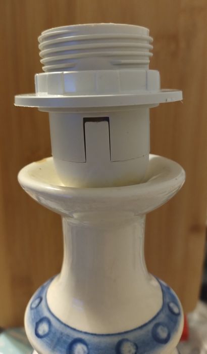 Lampka że świecznika fajans Włocławek E27