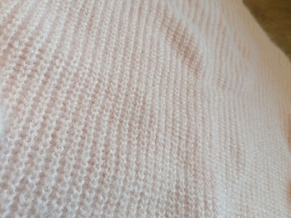 Puchaty sweter kimono ze stójką rozm S, na 158cm, NOWY