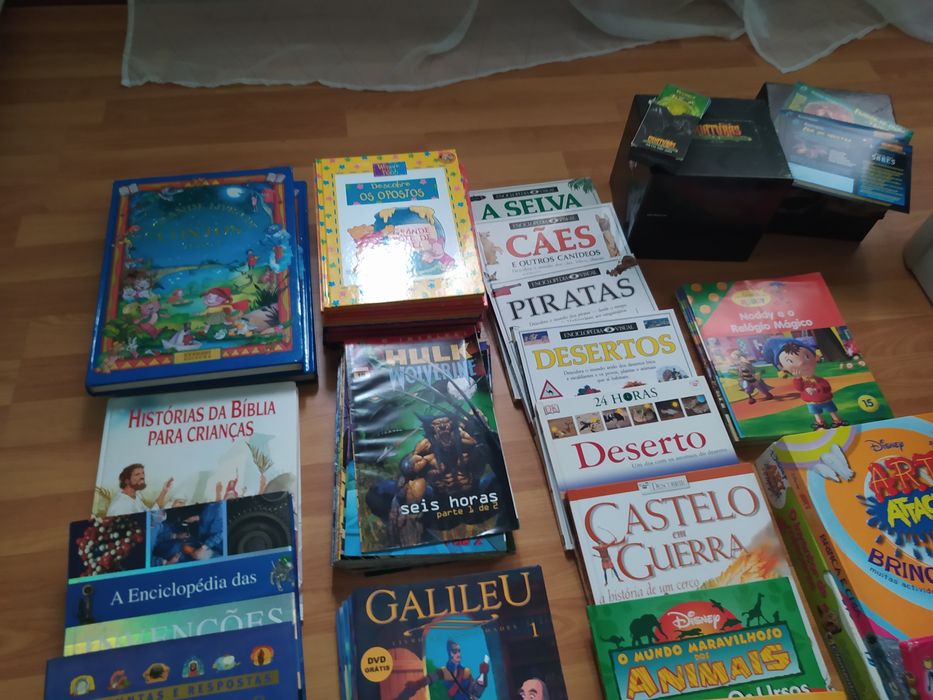 Livros vários crianças e coleções completas