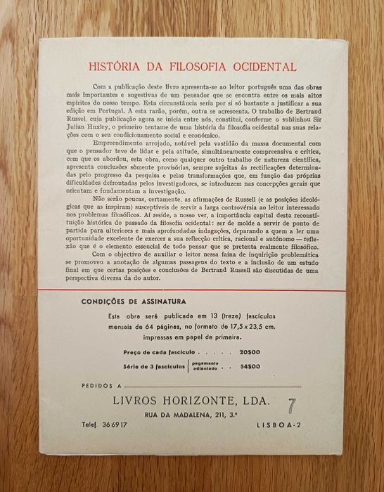 História da Filosofia Ocidental - Bertrand Russell