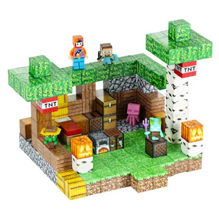 ЯКІСНИЙ Магнітний конструктор МАЙНКРАФТ з блоків MINECRAFT ТРЕНД 2025