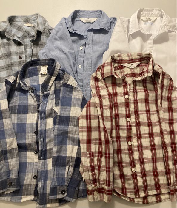 Zestaw koszul chłopięcych 104/110 cm