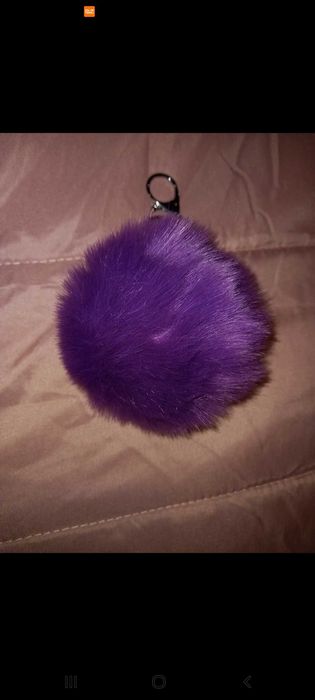 2 Porta-chaves pompom rosa/roxo e esverdeado - H&M