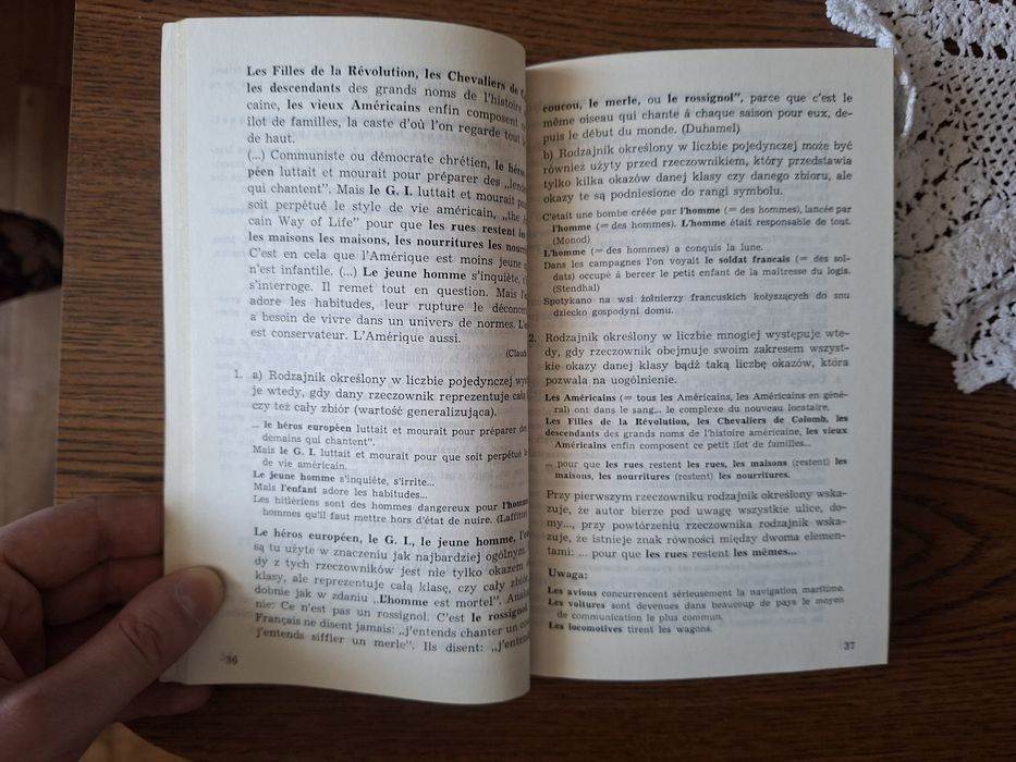 O francuskim rodzajniku i jego ekwiwalentach