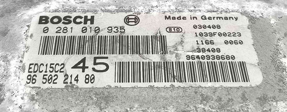 Centralina Motor / ECU 9650221480 - PEUGEOT 306