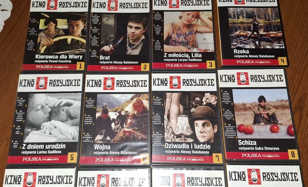 Kino rosyjskie - zestaw 15 płyt DVD - kolekcja