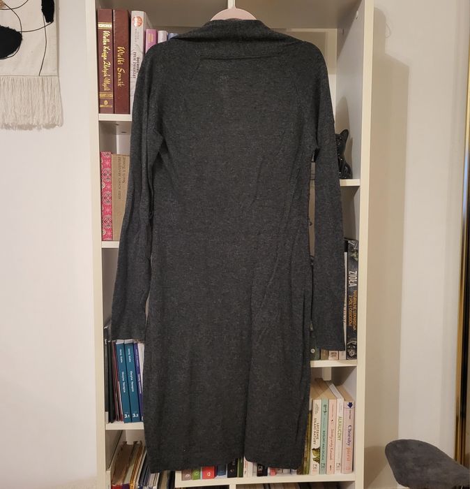 Szara Dzianinowa Sukienka rL Reserved