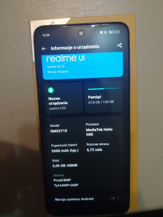 Realme C55 128GB (2 szt.) | Pełen zestaw