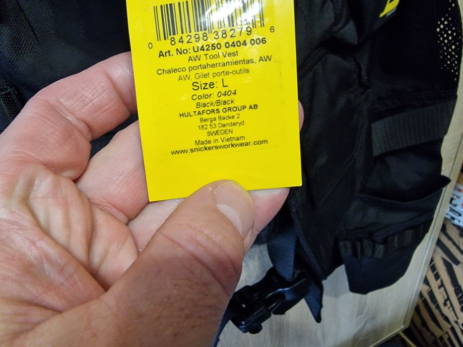 Wysyłka inpost Gratis! Snickers 4250 kamizelka narzędziowa rozm L
