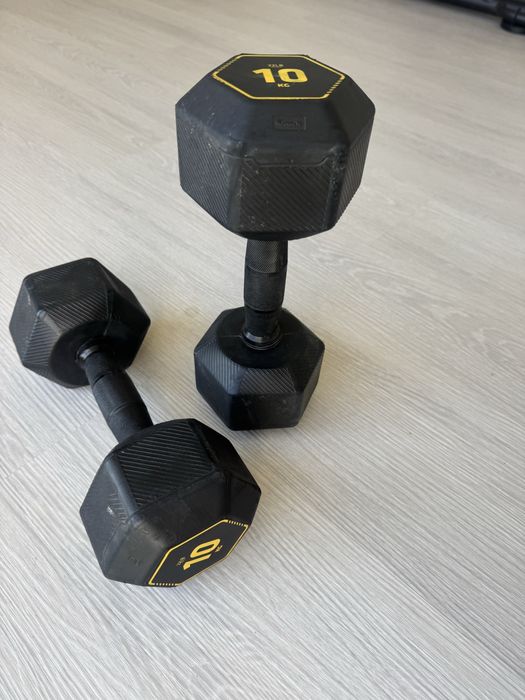Halteres, pesos de musculação de 10kg x2