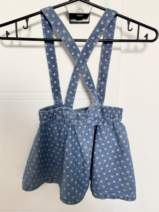 Sukienka ogrodniczka hm miekki jeans 98