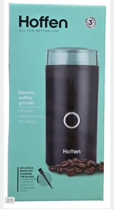 HOFFEN Młynek do kawy elektryczny 180 W AK-0547 CZARNY 079