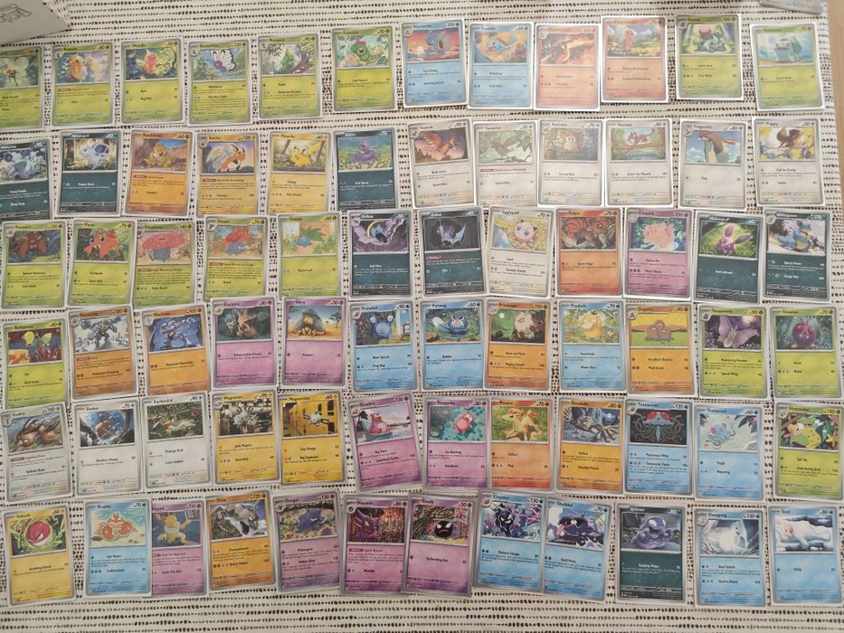 Cartas Pokémon 151 reverse holo e non holo