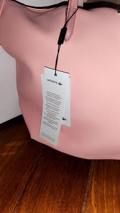 Bolsa Lacoste + etiquetas + saco de embrulho