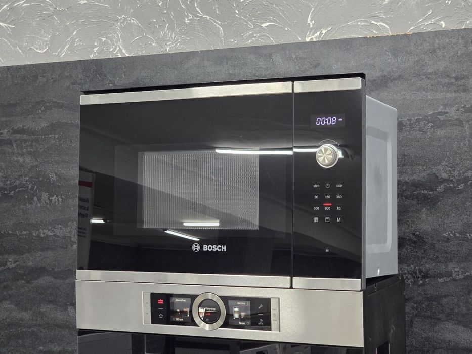 Сет 3в1 Духовка Кавоварка Мікрохвильовка Bosch 8 серія