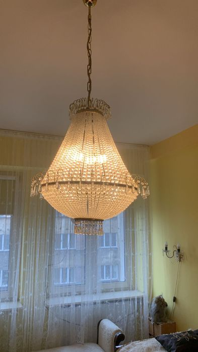 Lampa kryształowa lata 60’