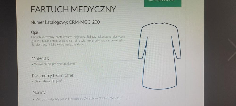 Fartuch medyczny