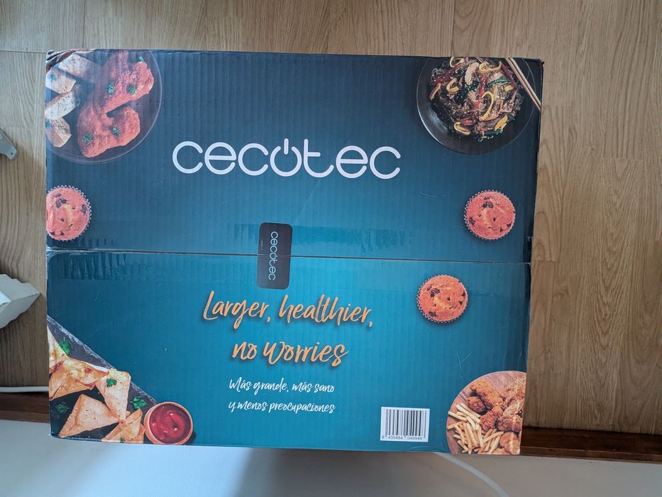 Airfryer Cecotec Cecofry Absolute 7600(7.6L / 2000W) - Nova / Selada